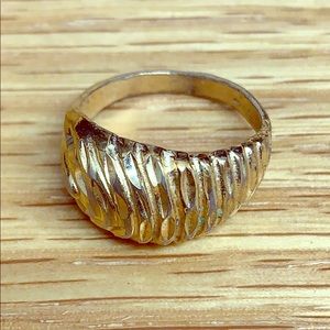 Gold dome ring